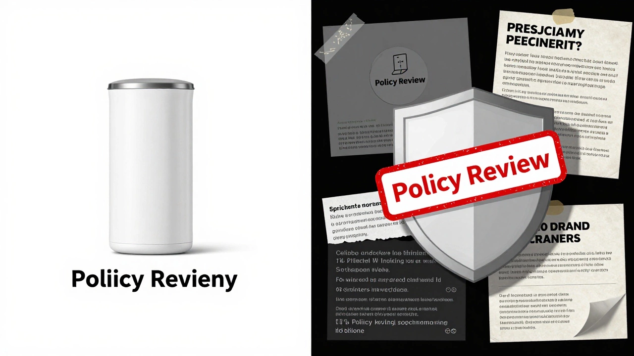 Clean ad approved vs. flagged ad with policy violations side by side